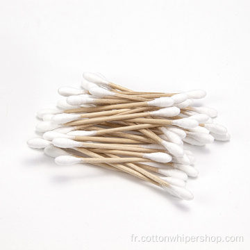 Stick de coton en bois personnalisé en gros